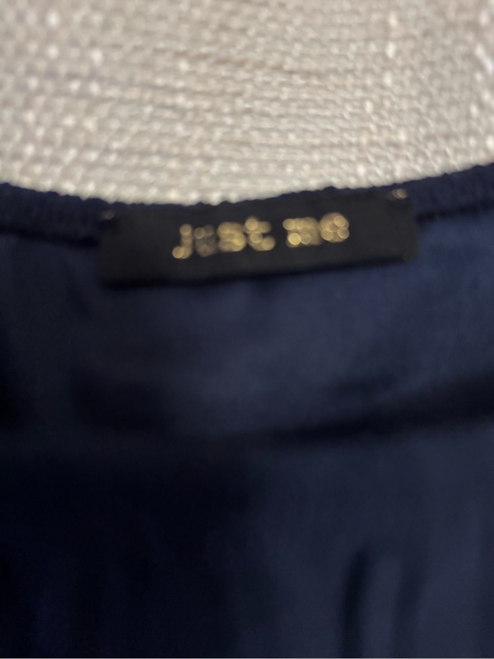 Just Me Off-Shoulder Navy Tiered Pleated Midi Dress - Picture 3 of 4